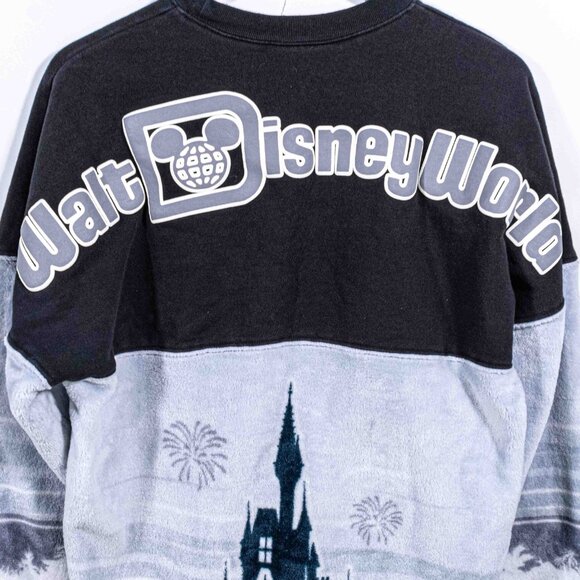Walt Disney World Castle Sherpa Fleece Spirit Jersey Small Theme Park Cartoon - Picture 8 of 9